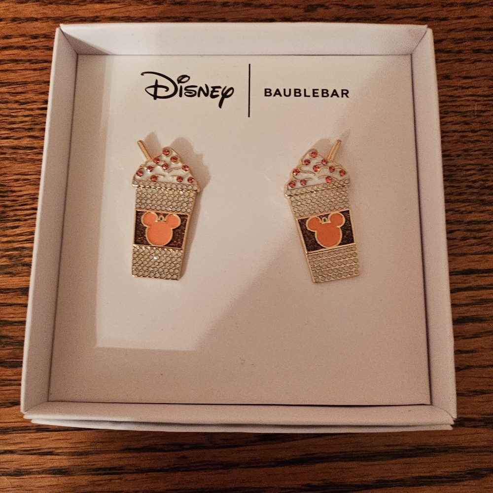 Disney x Baublebar Mickey Pumpkin Spice Latte Earrings